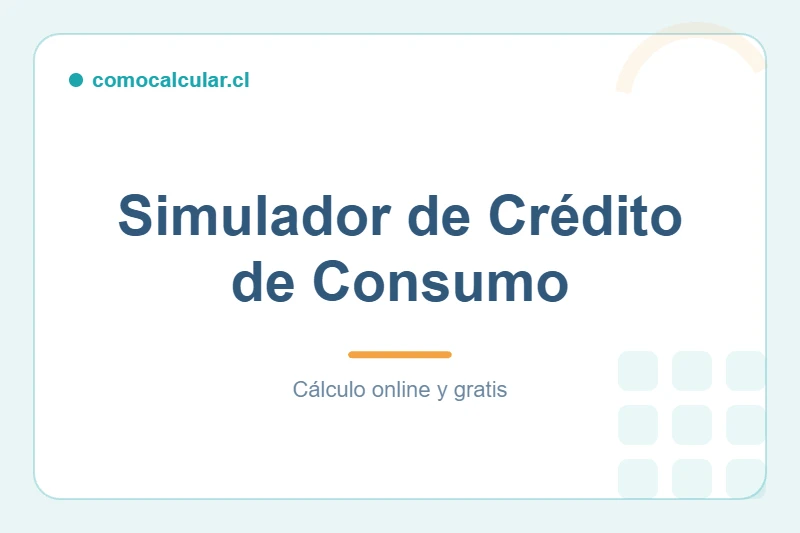 Simulador de crédito de consumo en Chile